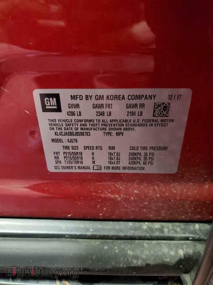 2018 BUICK ENCORE - VIN: KL4CJASB0JB598783 - Фото 14