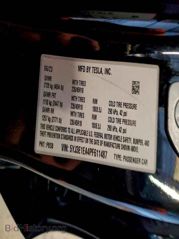 2023 TESLA MODEL 3 - VIN: 5YJ3E1EA4PF611487 - Photo 13