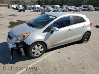 2013 Kia RIO LX, silver — VIN KNADM5A35D6177865, Copart