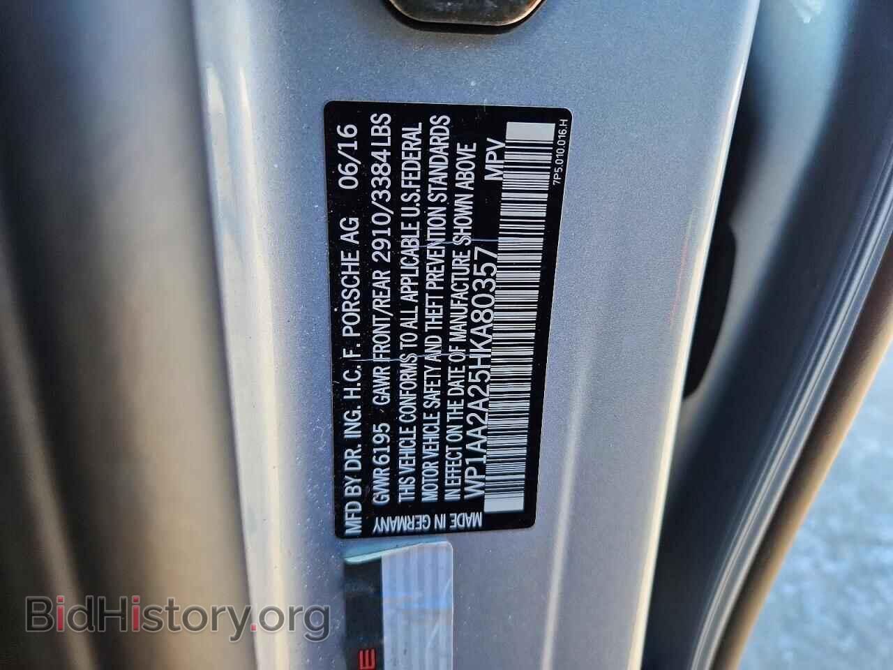 2017 PORSCHE CAYENNE - VIN: WP1AA2A25HKA80357 - Фото 14