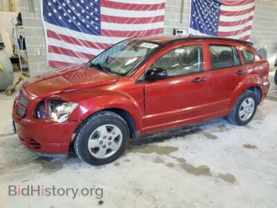 2008 Dodge CALIBER, темно-бордовый — VIN 1B3HB28B68D645899, Copart