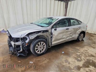 2016 Ford FUSION S, серебристый — VIN 1FA6P0G77G5118056, Copart