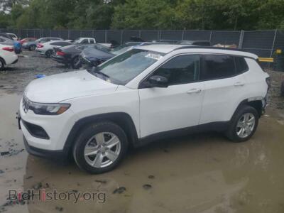 2022 Jeep COMPASS Latitude, white — VIN 3C4NJDBB3NT123794, Copart