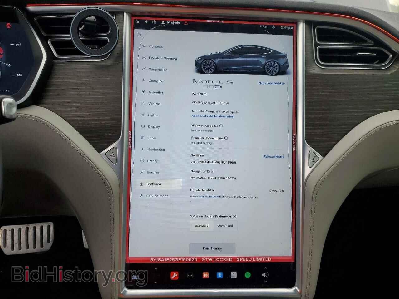 2016 TESLA MODEL S - VIN: 5YJSA1E25GF150526 - Photo 9