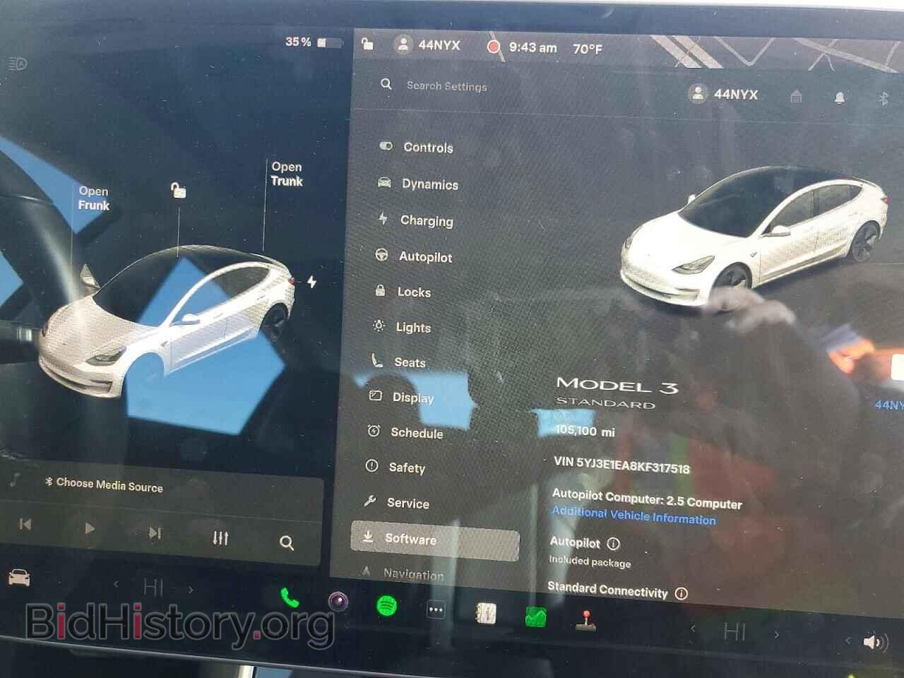 2019 TESLA MODEL 3 - VIN: 5YJ3E1EA8KF317518 - Фото 9
