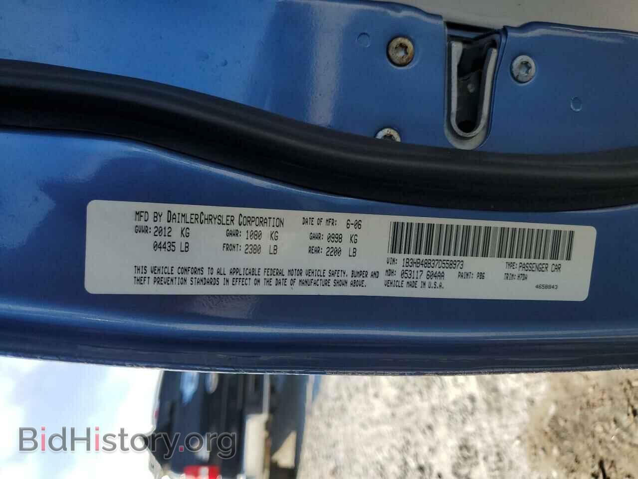 2007 DODGE CALIBER - VIN: 1B3HB48B37D558973 - Photo 12