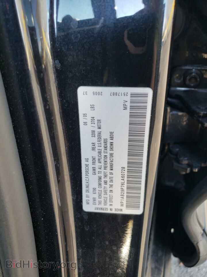 2006 PORSCHE CAYENNE - VIN: WP1AB29P76LA60728 - Фото 13