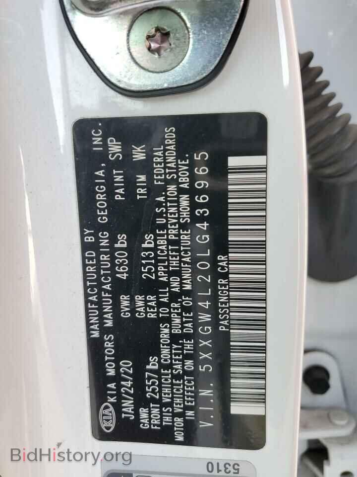2020 KIA OPTIMA - VIN: 5XXGW4L20LG436965 - Фото 12