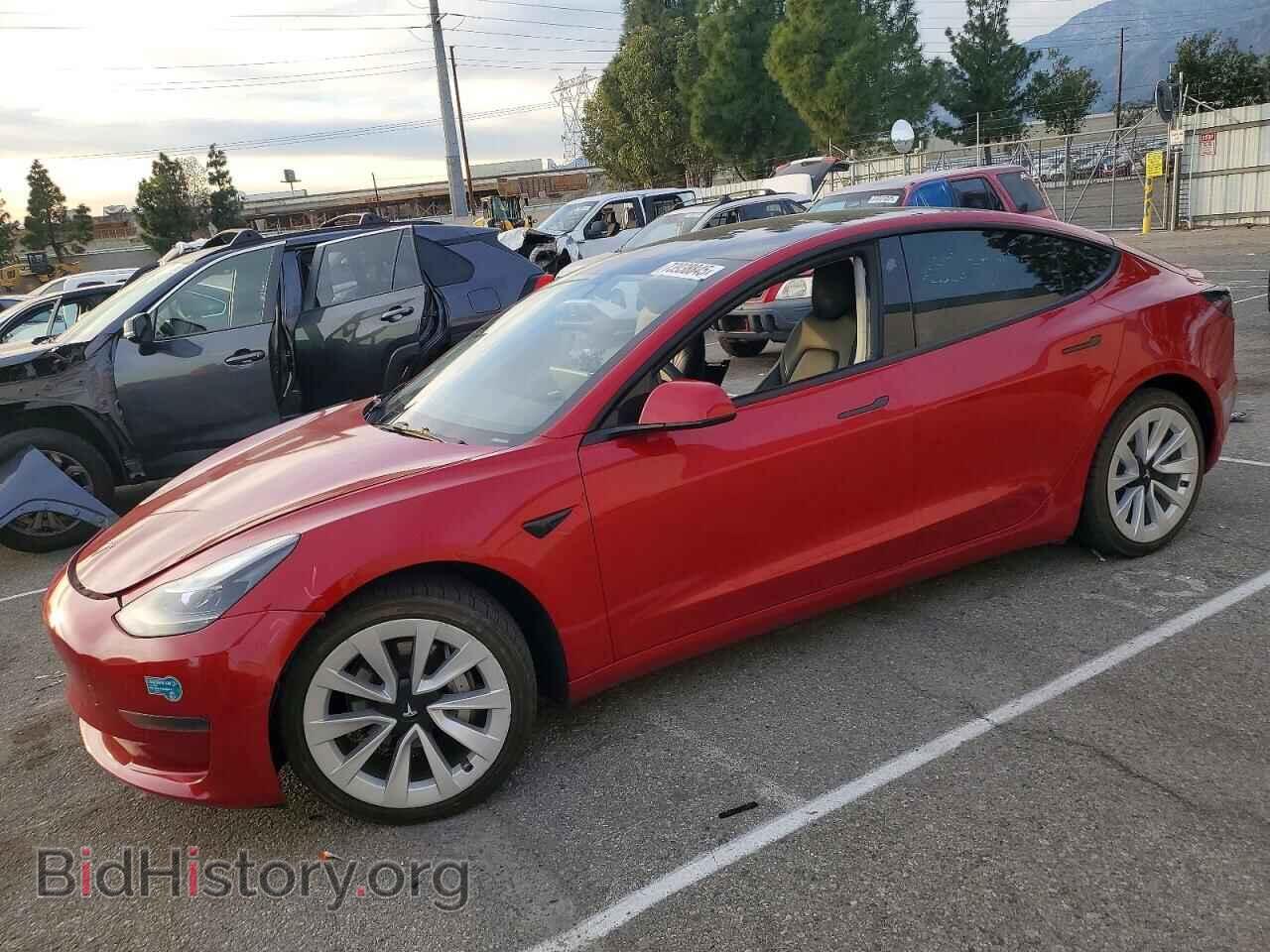 Photo 5YJ3E1EA0NF286074 - TESLA MODEL 3 2022