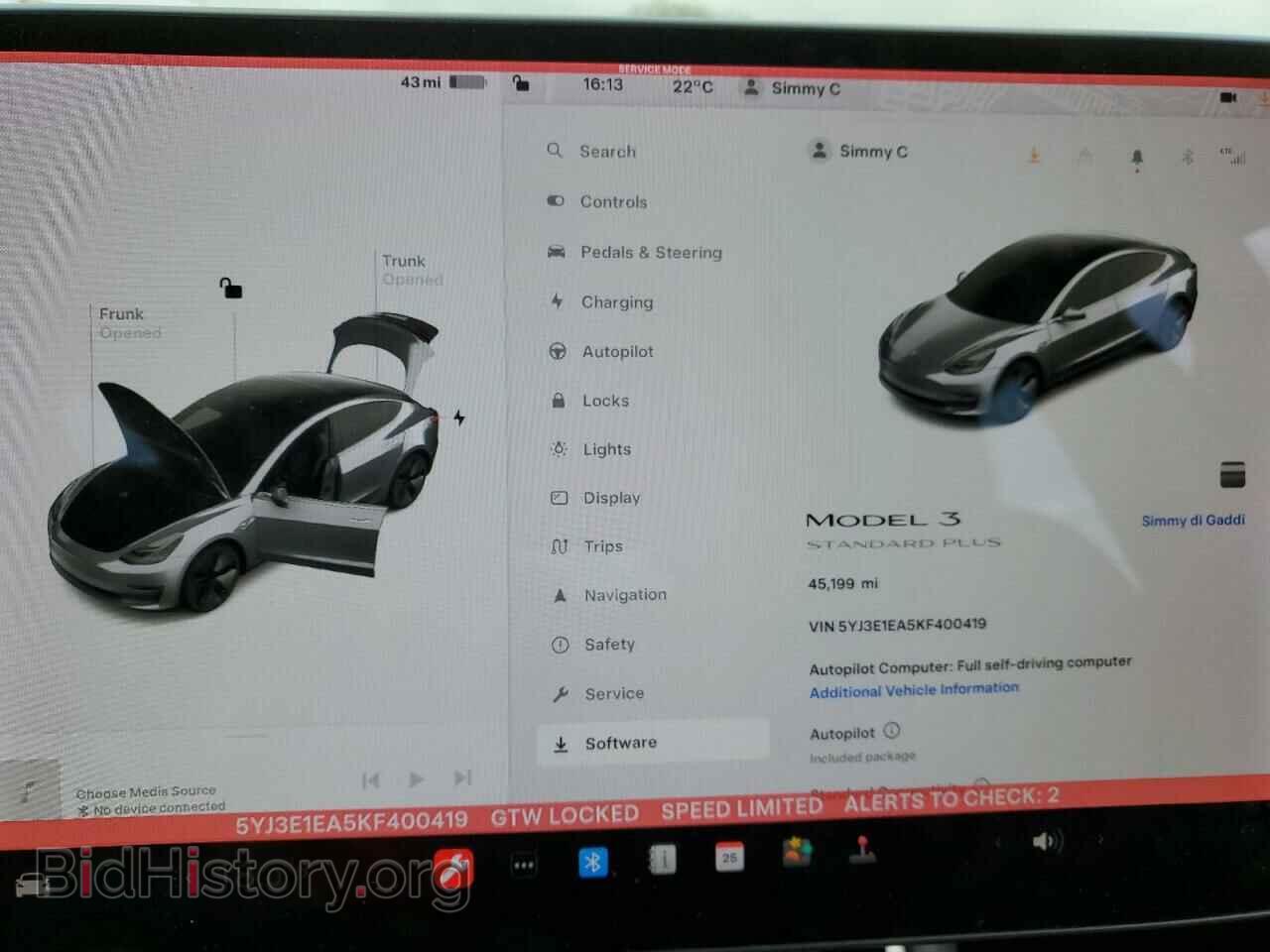 2019 TESLA MODEL 3 - VIN: 5YJ3E1EA5KF400419 - Photo 9