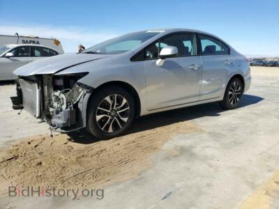 2013 Honda CIVIC EXL, серебристый — VIN 2HGFB2F98DH518480, Copart