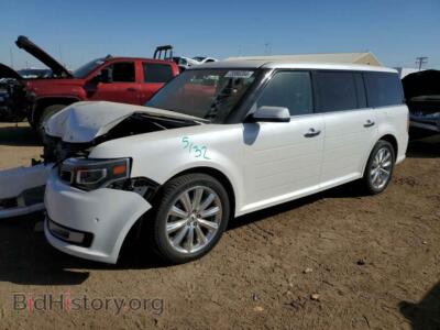 2014 Ford FLEX Limited, white — VIN 2FMGK5D85EBD13570, Copart