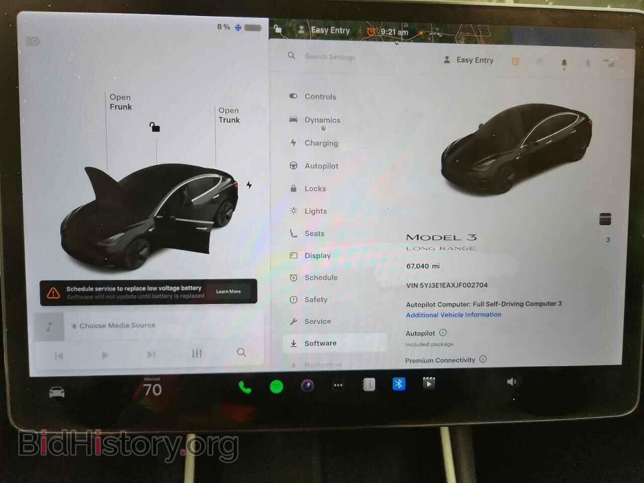 2018 TESLA MODEL 3 - VIN: 5YJ3E1EAXJF002704 - Photo 9
