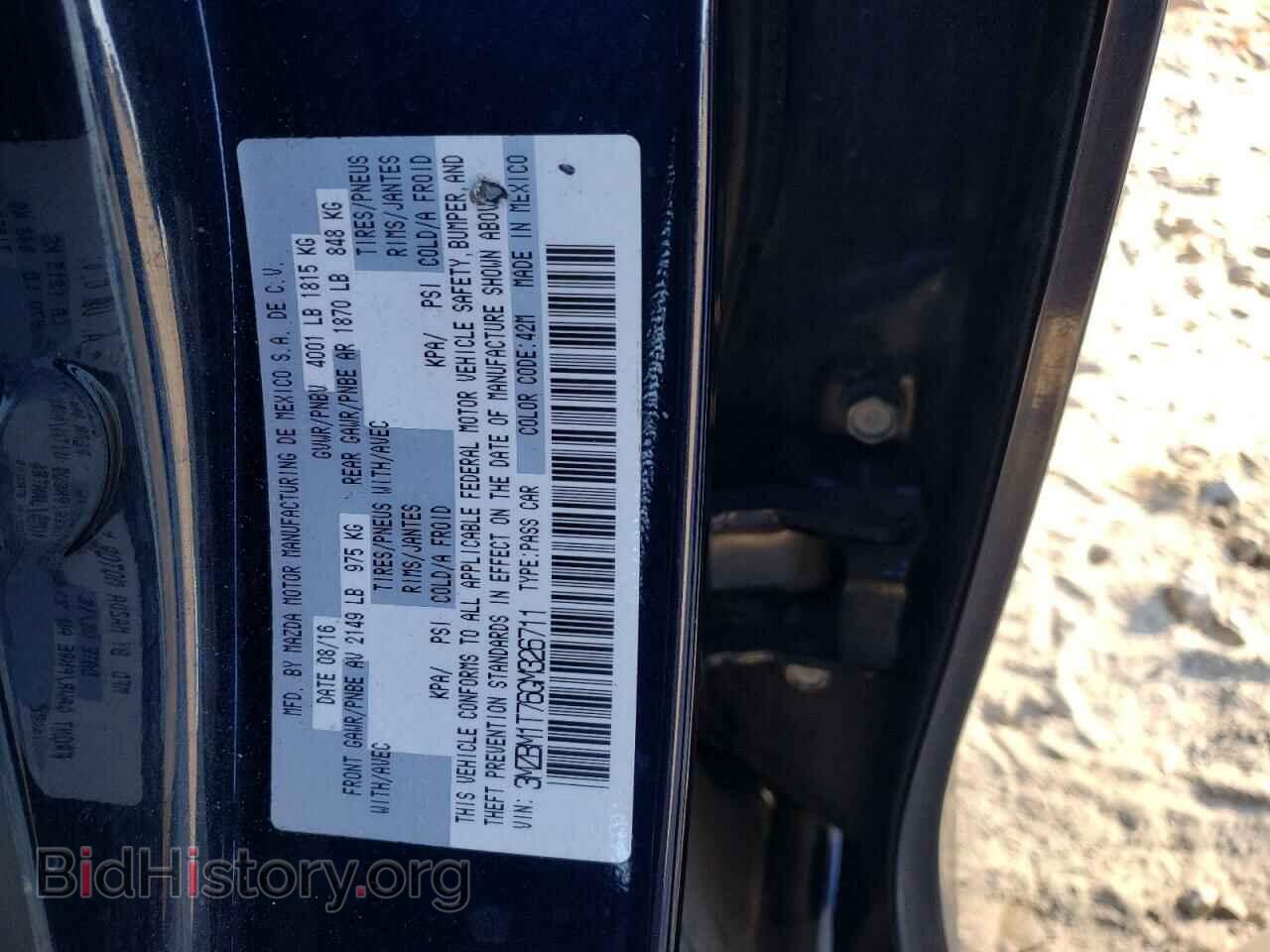 2016 MAZDA 3 - VIN: 3MZBM1T76GM326711 - Фото 12