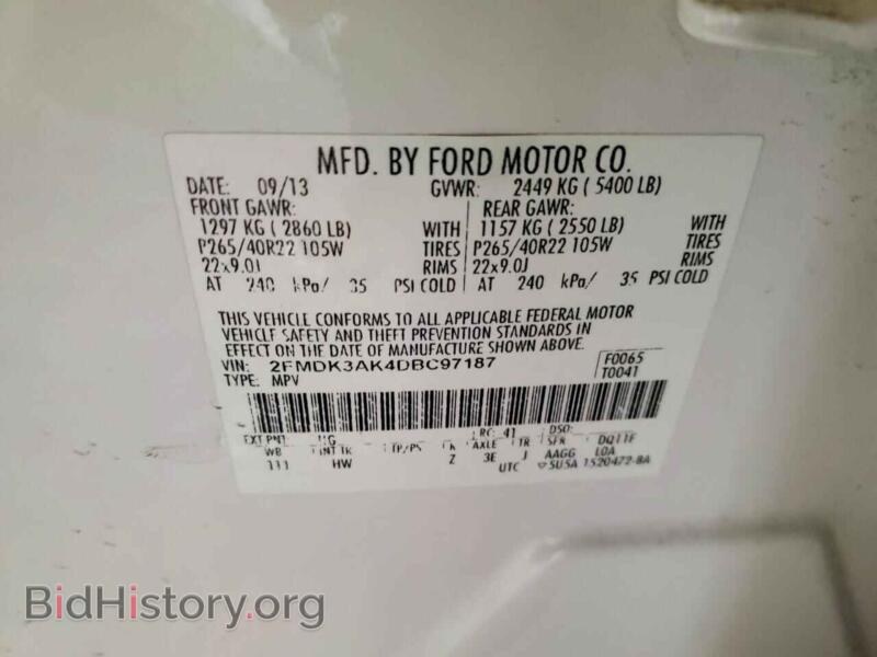 2013 Ford EDGE (VIN 2FMDK3AK4DBC97187) — photo 13 of 13