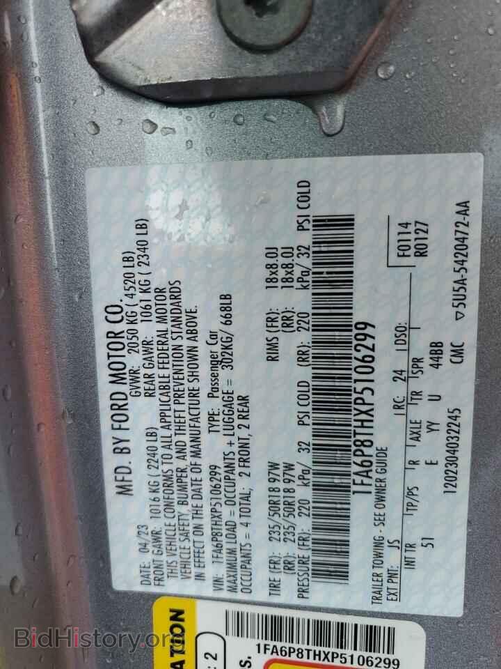 2023 FORD ALL Models - VIN: 1FA6P8THXP5106299 - Фото 13