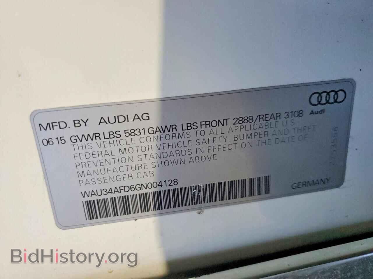 2016 AUDI A8 - VIN: WAU34AFD6GN004128 - Фото 12