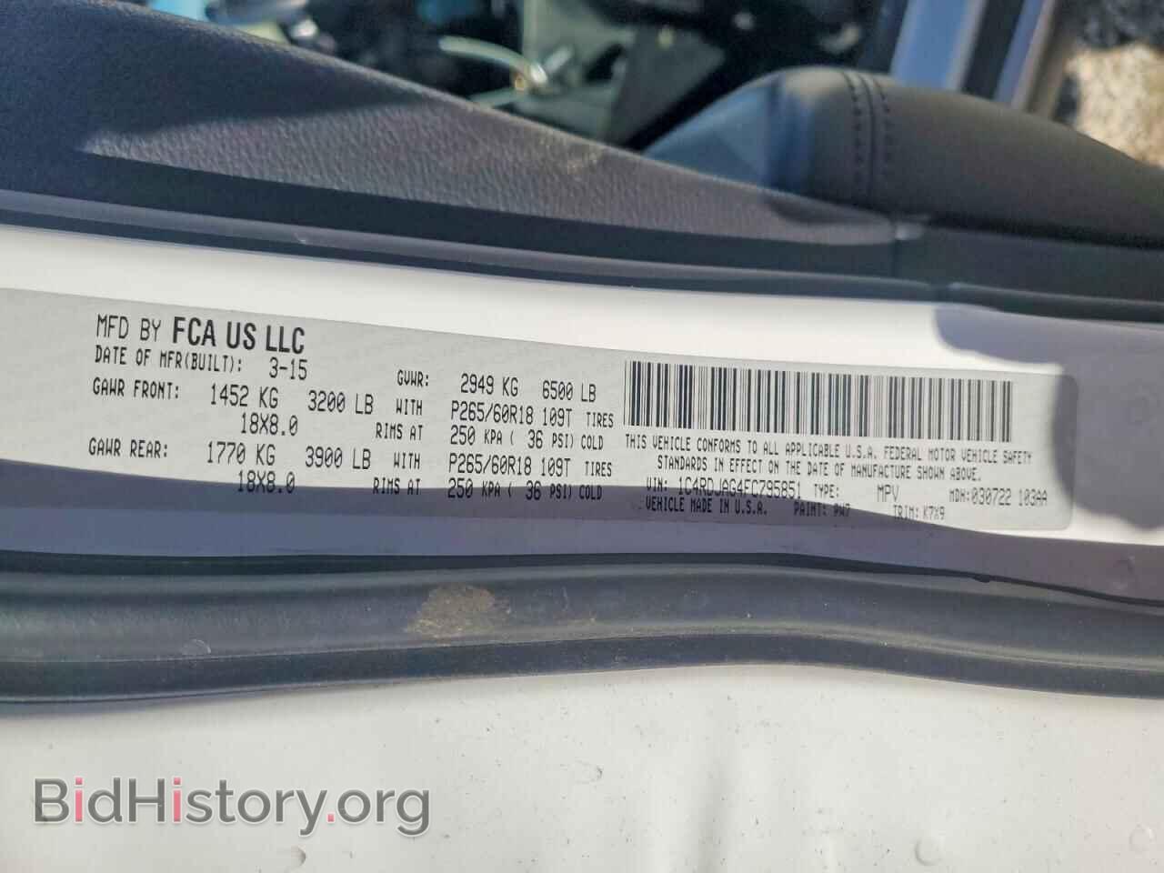 2015 DODGE DURANGO - VIN: 1C4RDJAG4FC795851 - Фото 13
