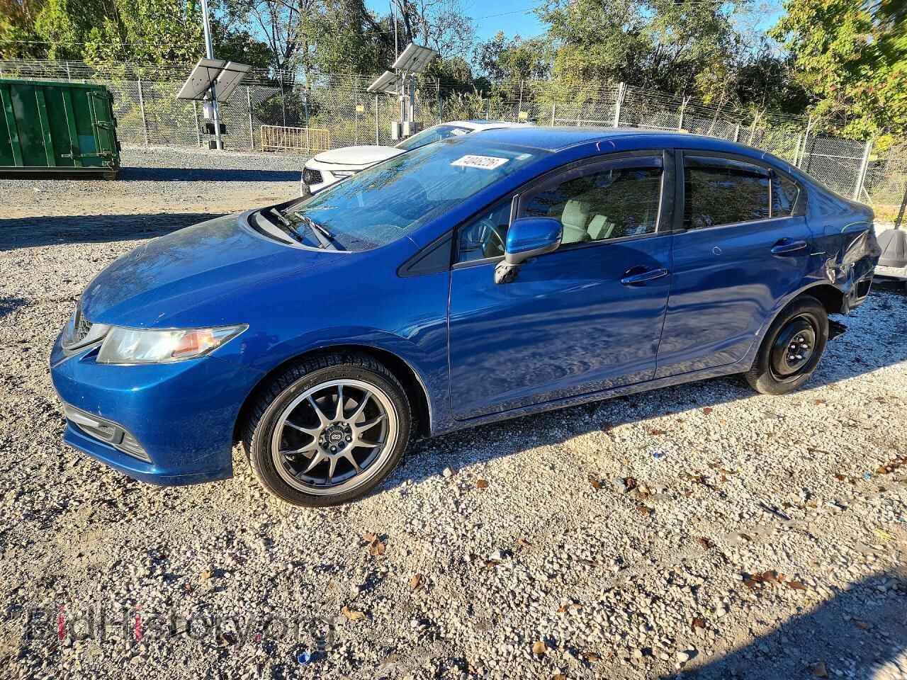 2014 Honda CIVIC LX (VIN 19XFB2F57EE263541) — фото 1 из 12, Copart, повреждение: задняя часть
