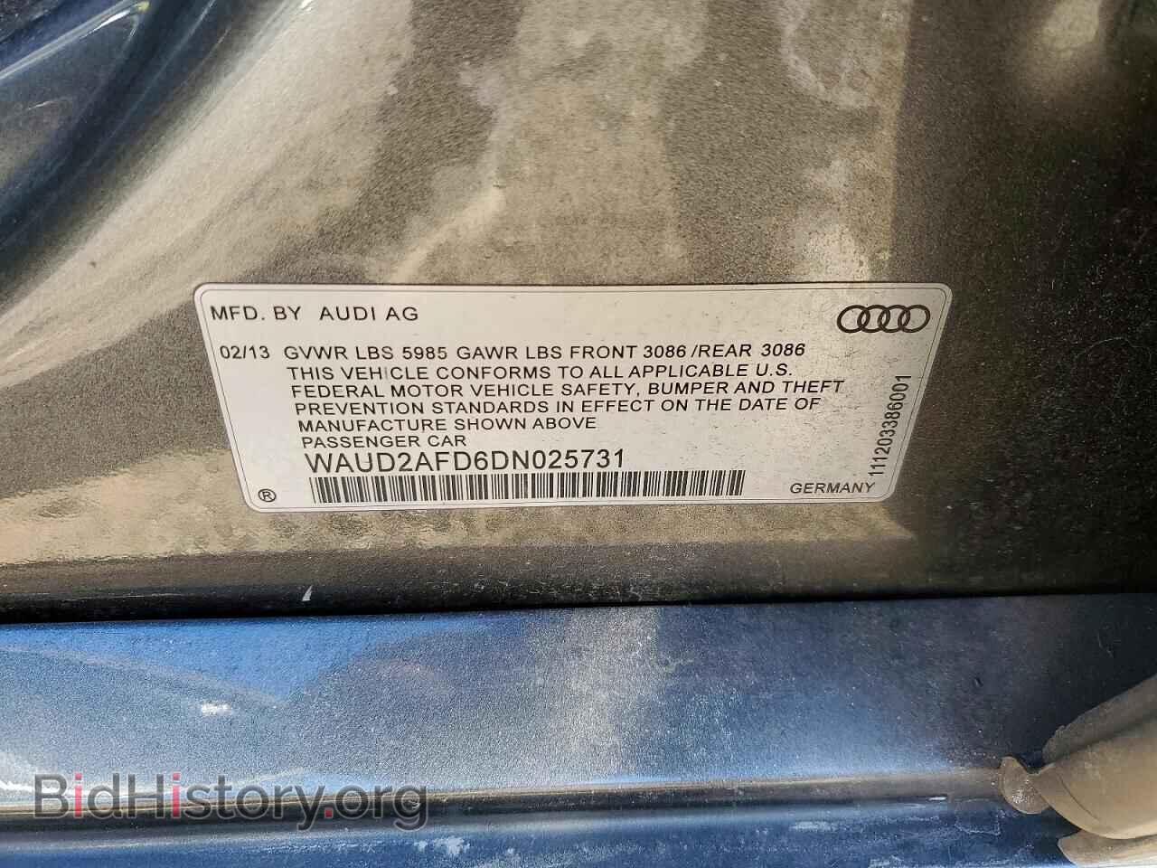 2013 AUDI S8 - VIN: WAUD2AFD6DN025731 - Фото 12