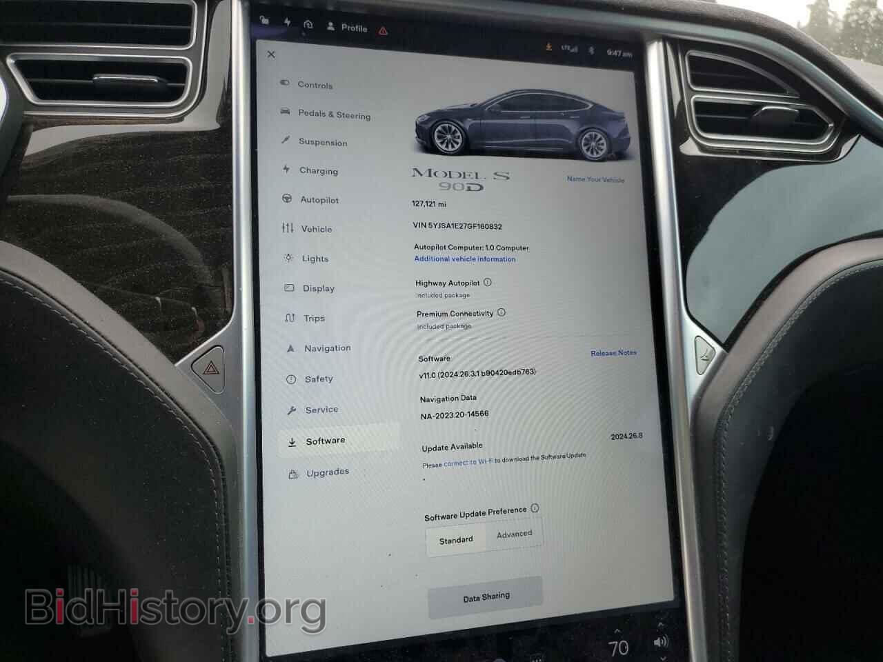 2016 TESLA MODEL S - VIN: 5YJSA1E27GF160832 - Photo 9