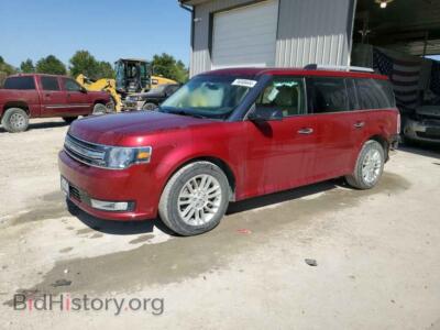 2019 Ford FLEX SEL, темно-бордовый — VIN 2FMHK6C88KBA34217, Copart