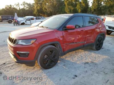 2020 Jeep COMPASS Latitude, red — VIN 3C4NJCBB5LT257441, Copart