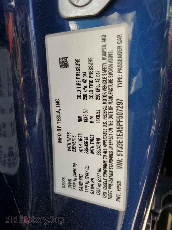 2023 TESLA MODEL 3 - VIN: 5YJ3E1EA5PF507297 - Фото 12