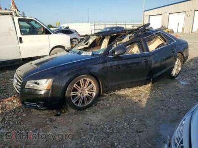 2012 Audi A8 L Quattro, черный — VIN WAURVAFD3CN009319, Copart