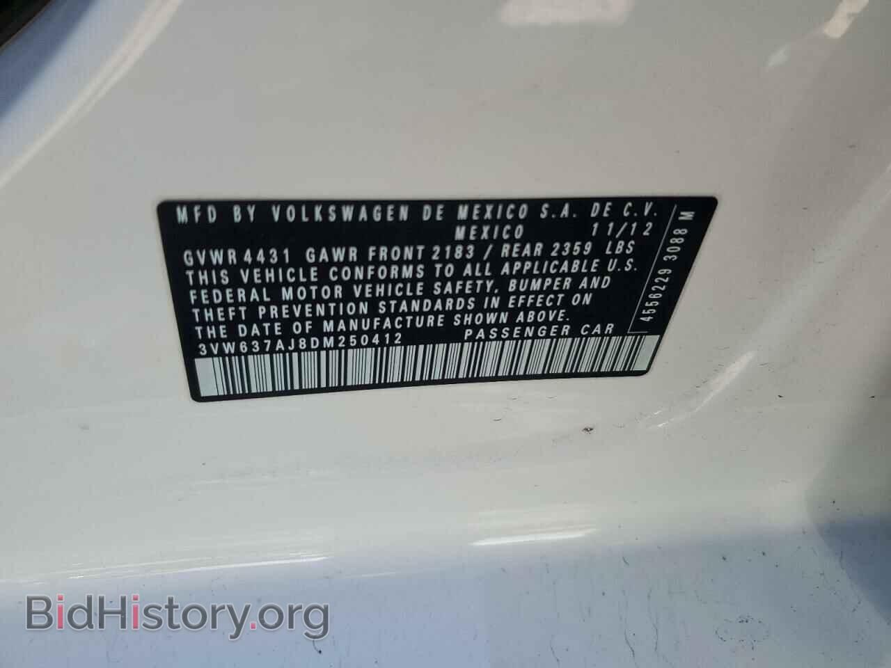 2013 VOLKSWAGEN JETTA - VIN: 3VW637AJ8DM250412 - Фото 12