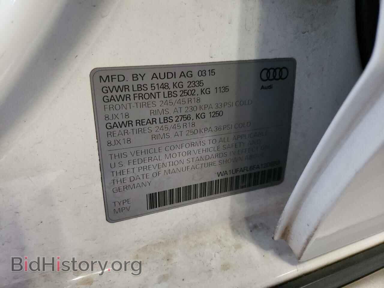 2015 AUDI A4 - VIN: WA1UFAFL6FA120888 - Фото 13
