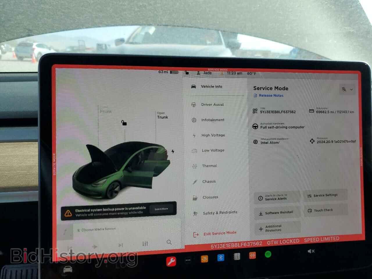 2020 TESLA MODEL 3 - VIN: 5YJ3E1EB8LF637562 - Photo 9