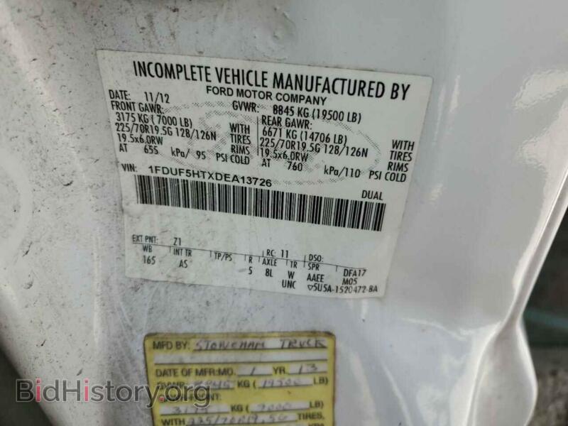 2013 Ford ALL MODELS (VIN 1FDUF5HTXDEA13726) — photo 13 of 13