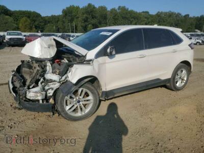 2016 Ford EDGE SEL, white — VIN 2FMPK3J83GBC23409, Copart