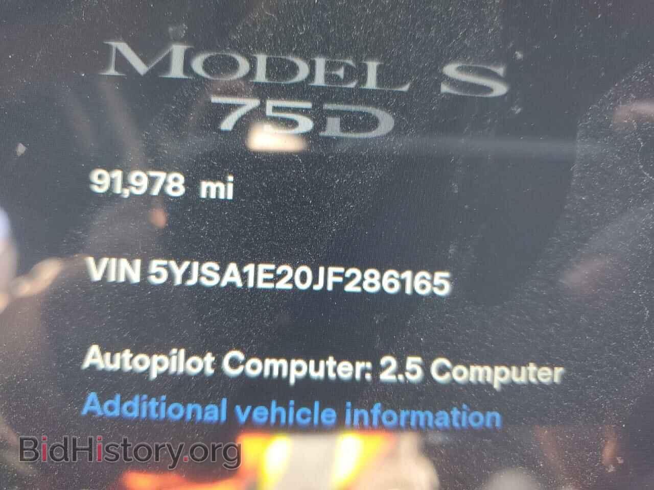 2018 TESLA MODEL S - VIN: 5YJSA1E20JF286165 - Photo 12