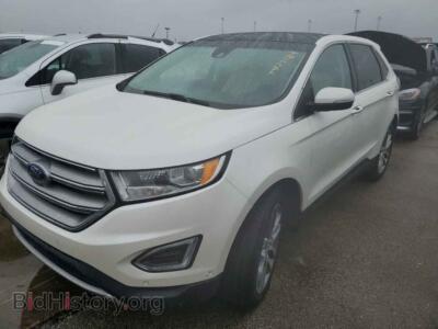 2016 Ford EDGE Titanium, white — VIN 2FMPK4K9XGBB09694, Copart