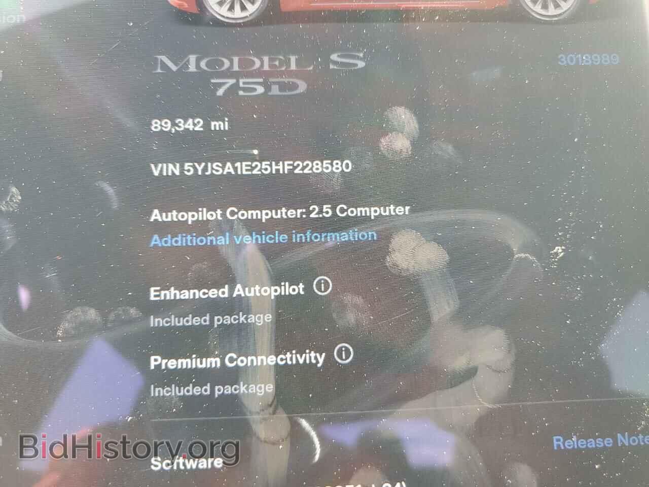 2017 TESLA MODEL S - VIN: 5YJSA1E25HF228580 - Photo 12