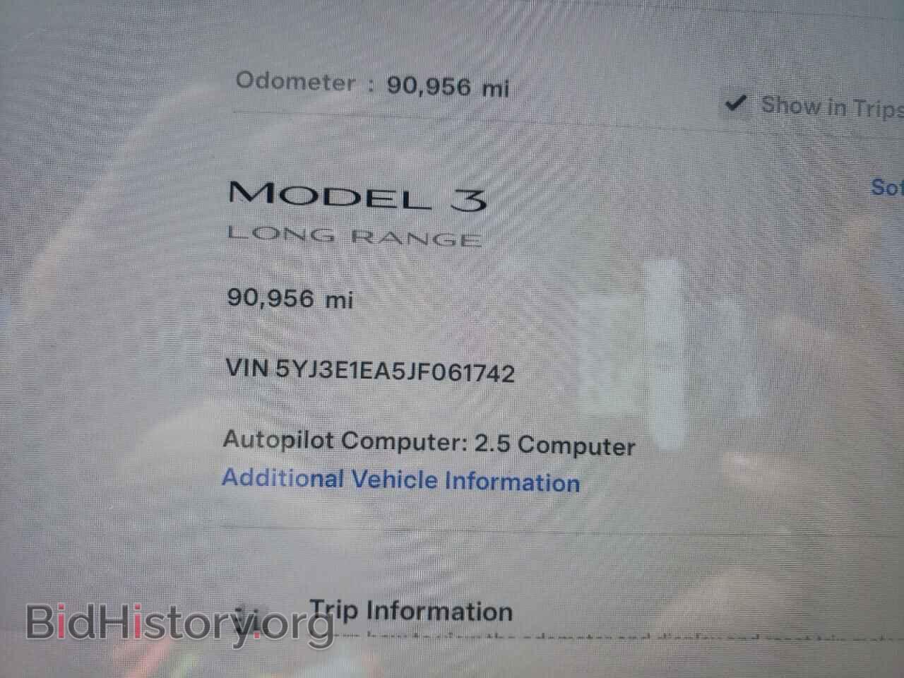 2018 TESLA MODEL 3 - VIN: 5YJ3E1EA5JF061742 - Фото 9