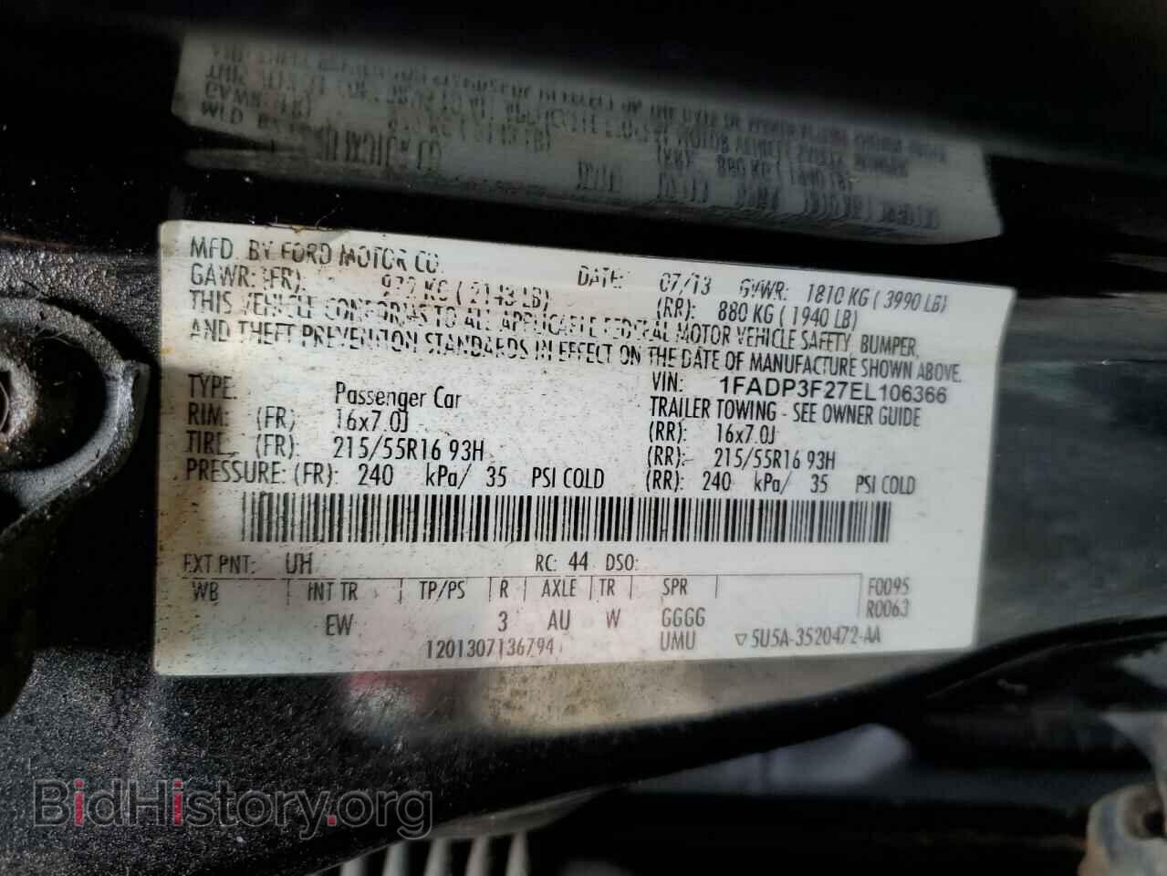 2014 FORD FOCUS - VIN: 1FADP3F27EL106366 - Photo 12