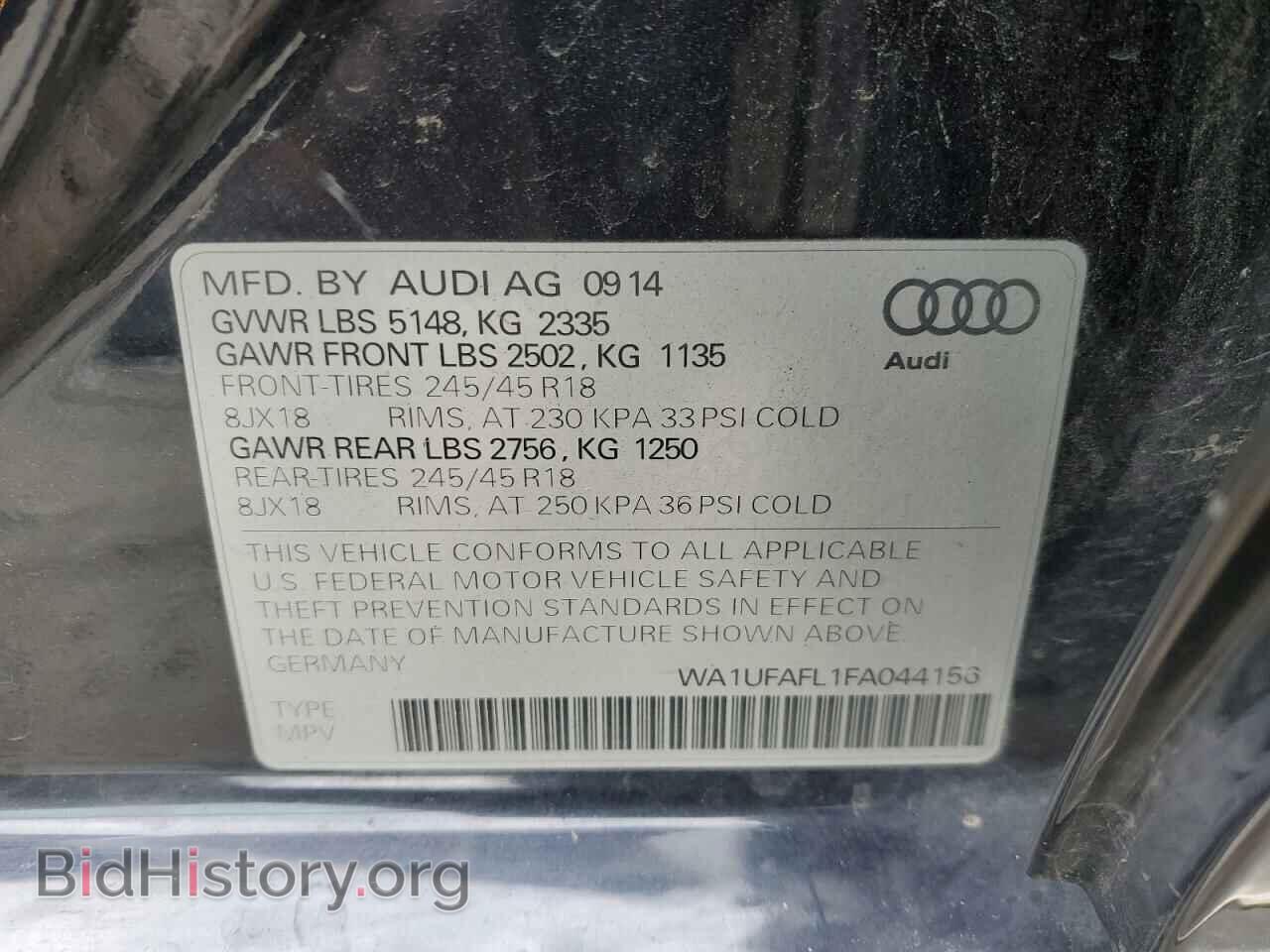 2015 AUDI A4 - VIN: WA1UFAFL1FA044156 - Photo 13