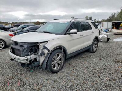 2013 Ford EXPLORER Limited, белый — VIN 1FM5K7F85DGC04484, Copart