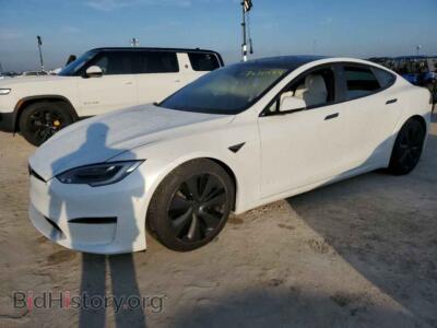 2021 Tesla MODEL S, white — VIN 5YJSA1E59MF452102, Copart