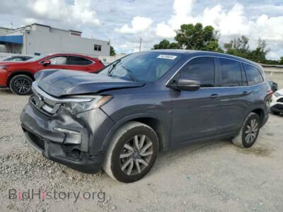 2019 Honda PILOT EXL, gray — VIN 5FNYF5H5XKB043375, Copart
