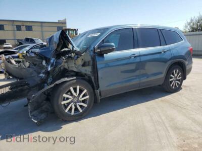 2019 Honda PILOT EXL, blue — VIN 5FNYF5H58KB032360, Copart