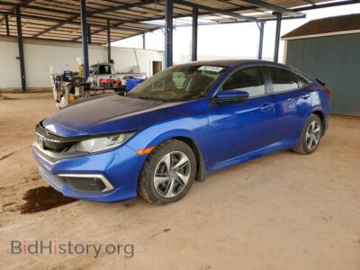 2019 Honda CIVIC LX, blue — VIN 2HGFC2F69KH602288, Copart