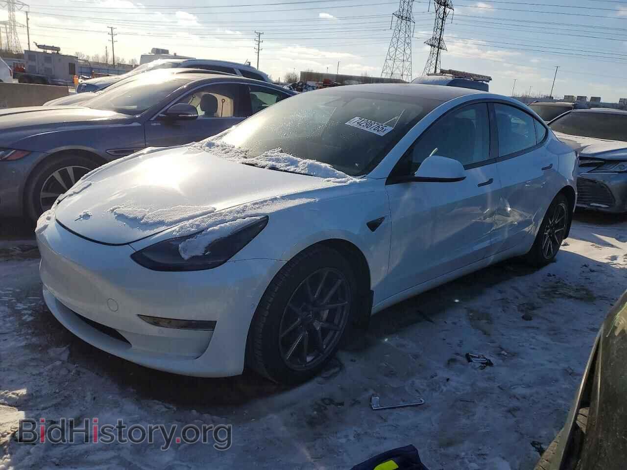 Photo 5YJ3E1EA6MF013672 - TESLA MODEL 3 2021