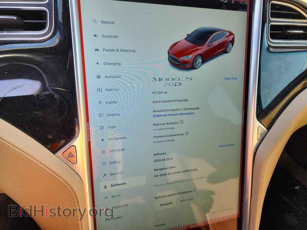 2015 TESLA MODEL S - VIN: 5YJSA1S27FF093183 - Photo 9