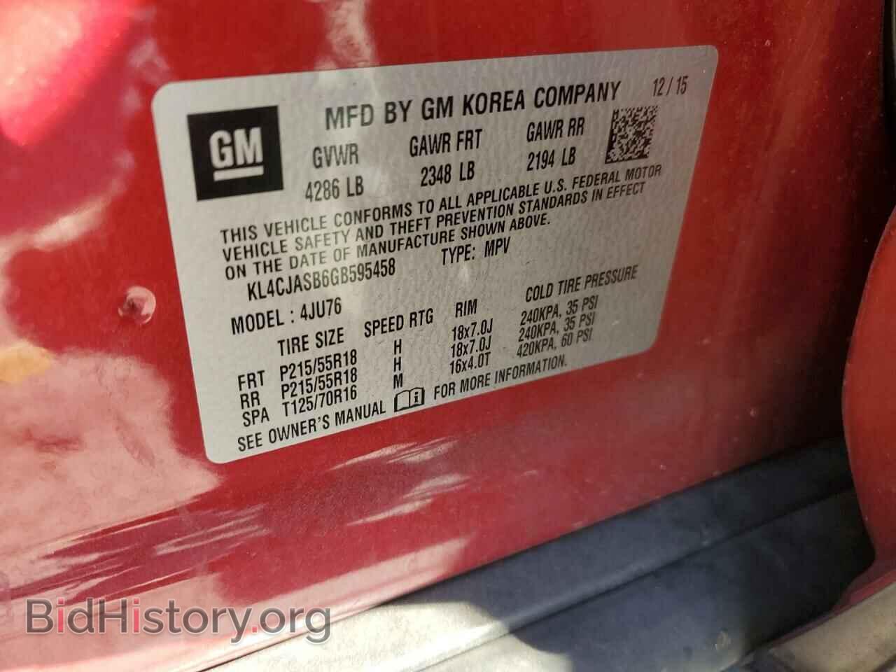 2016 BUICK ENCORE - VIN: KL4CJASB6GB595458 - Photo 12