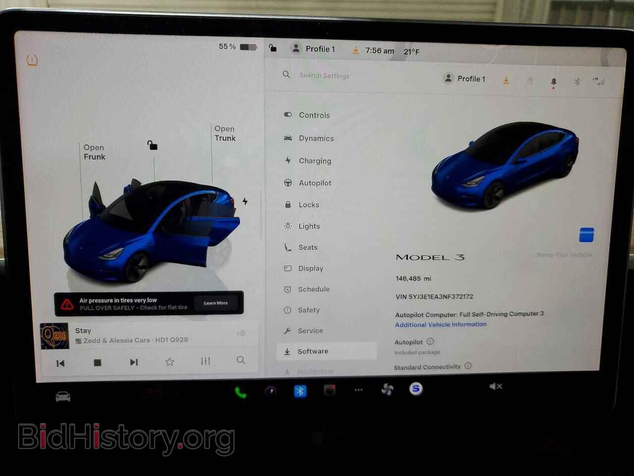 2022 TESLA MODEL 3 - VIN: 5YJ3E1EA3NF372172 - Photo 9