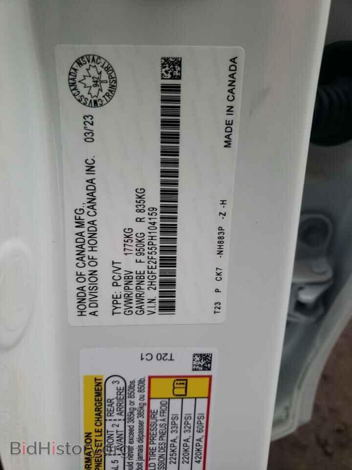 2023 HONDA CIVIC - VIN: 2HGFE2F55PH104159 - Фото 13
